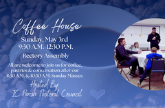 Sunday, May 3rd: 9:30 A.M. - 12:30 P.M.