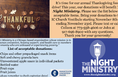 Saturday, November 8th through Sunday, November 23rd Saturday, November 8th through Sunday, November 23rd