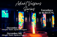 Tuesdays @ 6:30 P.M.: December 2nd through December 23rd