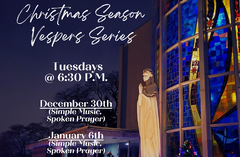 December 30th & January 6th @ 6:30 P.M.