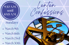 Sundays of Lent @ 9:30 A.M.: March 9th through April 13th