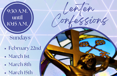 Sundays of Lent @ 9:30 A.M.: Feb. 22nd through March 29th