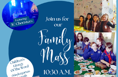 Sunday, Feb. 22nd (IC Scouts) (feat. Children's Liturgy of the Word: K-3rd Grade)