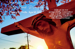 Holy Week: March 28th through April 5th
