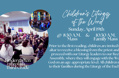 Sunday, April 19th @ 8:30 A.M. & 10:30 A.M. Masses