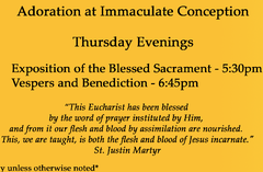 Thursdays @ 5:30 P.M.