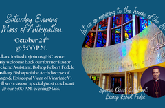 Saturday, October 24th @ 5:00 P.M.